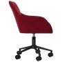 Red Velvet Swivel Office Chair by vidaXL, Office chairs - Ref: Foro24-344872, Price: 88,99 €, Discount: %