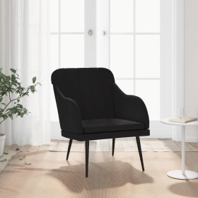 Black velvet armchair 63x76x80 cm by vidaXL, Armchairs - Ref: Foro24-351459, Price: 87,74 €, Discount: %