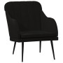 Black velvet armchair 63x76x80 cm by vidaXL, Armchairs - Ref: Foro24-351459, Price: 94,26 €, Discount: %