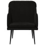 Black velvet armchair 63x76x80 cm by vidaXL, Armchairs - Ref: Foro24-351459, Price: 94,26 €, Discount: %