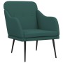 Dark green fabric armchair 63x76x80 cm by vidaXL, Armchairs - Ref: Foro24-351478, Price: 87,93 €, Discount: %