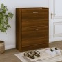 Oak brown plywood shoe cabinet 63x24x81 cm by vidaXL, Shoe racks and shoe organizers - Ref: Foro24-342563, Price: 72,93 €, Di...