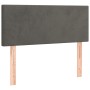 Cabecero de terciopelo gris oscuro 100x5x78/88 cm de vidaXL, Cabeceros y pies de cama - Ref: Foro24-345779, Precio: 46,66 €, ...