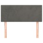 Cabecero de terciopelo gris oscuro 100x5x78/88 cm de vidaXL, Cabeceros y pies de cama - Ref: Foro24-345779, Precio: 46,66 €, ...