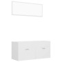 White plywood 2-piece bathroom furniture set by vidaXL, Bathroom furniture - Ref: Foro24-804809, Price: 69,18 €, Discount: %