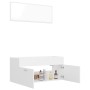 Juego de muebles de baño 2 pzas madera contrachapada blanco de vidaXL, Muebles de baño - Ref: Foro24-804809, Precio: 68,99 €,...