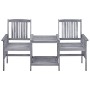 Garden chairs with table and solid acacia wood cushions by vidaXL, Garden sets - Ref: Foro24-3061323, Price: 158,10 €, Discou...