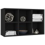 Estantería/Aparador madera de ingeniería negro 66x30x98 cm de vidaXL, Librerías y estanterías - Ref: Foro24-800343, Precio: 5...