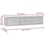 Schubladenregal für Betonsperrholzwand 88x26x18,5cm von vidaXL, Regale und Regale - Ref: Foro24-800598, Preis: 46,00 €, Rabat...