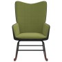 Light Green Velvet and PVC Rocking Chair by vidaXL, Rocking chairs - Ref: Foro24-327878, Price: 111,42 €, Discount: %