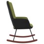 Light Green Velvet and PVC Rocking Chair by vidaXL, Rocking chairs - Ref: Foro24-327878, Price: 111,42 €, Discount: %