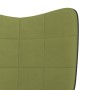 Light Green Velvet and PVC Rocking Chair by vidaXL, Rocking chairs - Ref: Foro24-327878, Price: 111,42 €, Discount: %