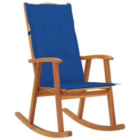 Rocking chair with solid acacia wood cushions by vidaXL, Garden chairs - Ref: Foro24-3064189, Price: 173,84 €, Discount: %