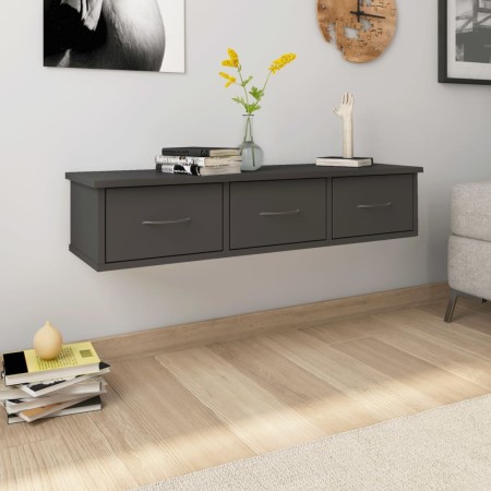 Drawer shelf for gray plywood wall 88x26x18.5cm by vidaXL, Shelves and shelves - Ref: Foro24-800596, Price: 60,32 €, Discount: %