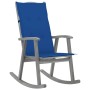 Rocking chair with solid gray acacia wood cushions by vidaXL, Garden chairs - Ref: Foro24-3064219, Price: 201,99 €, Discount: %