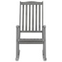 Rocking chair with solid gray acacia wood cushions by vidaXL, Garden chairs - Ref: Foro24-3064212, Price: 218,55 €, Discount: %