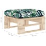 Garden ottoman made of impregnated pine wood pallets by vidaXL, Modular outdoor sofas - Ref: Foro24-3066468, Price: 56,88 €, ...