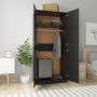 Schwarzer Sperrholzschrank 90x52x200 cm von vidaXL, Kleiderschränke - Ref: Foro24-800631, Preis: 195,43 €, Rabatt: %