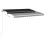 Toldo manual retráctil con LED antracita 300x250 cm de vidaXL, Toldos - Ref: Foro24-3068864, Precio: 268,27 €, Descuento: %