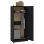 Schwarzer Sperrholzschrank 90x52x200 cm von vidaXL, Kleiderschränke - Ref: Foro24-800631, Preis: 195,43 €, Rabatt: %