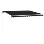 Automatic awning with LED wind sensor anthracite 400x300 cm by vidaXL, Awnings - Ref: Foro24-3068914, Price: 618,62 €, Discou...