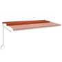 Orange and brown manual retractable awning 600x350 cm by vidaXL, Awnings - Ref: Foro24-3069240, Price: 614,68 €, Discount: %