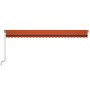 Orange and brown manual retractable awning 600x350 cm by vidaXL, Awnings - Ref: Foro24-3069240, Price: 614,68 €, Discount: %