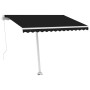 Manual retractable awning with anthracite LED light 300x250 cm by vidaXL, Awnings - Ref: Foro24-3069504, Price: 378,37 €, Dis...