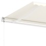 Automatic awning with wind sensor and LED cream color 400x300 cm by vidaXL, Awnings - Ref: Foro24-3069552, Price: 731,13 €, D...