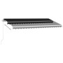 Toldo retráctil manual con LED gris antracita 400x300 cm de vidaXL, Toldos - Ref: Foro24-3069544, Precio: 491,67 €, Descuento: %