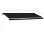 Toldo retráctil manual con LED gris antracita 400x300 cm de vidaXL, Toldos - Ref: Foro24-3069544, Precio: 482,78 €, Descuento: %