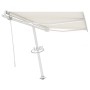 Automatic awning with LED wind sensor cream color 300x250cm by vidaXL, Awnings - Ref: Foro24-3069512, Price: 551,25 €, Discou...