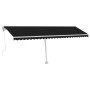 Toldo automático LED sensor de viento gris antracita 600x300 cm de vidaXL, Toldos - Ref: Foro24-3069614, Precio: 917,23 €, De...