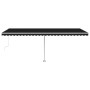 Toldo automático LED sensor de viento gris antracita 600x300 cm de vidaXL, Toldos - Ref: Foro24-3069614, Precio: 917,23 €, De...