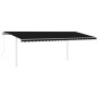 Toldo automático LED sensor de viento gris antracita 6x3 m de vidaXL, Toldos - Ref: Foro24-3070014, Precio: 921,37 €, Descuen...