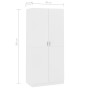 White plywood cabinet 90x52x200cm by vidaXL, Wardrobes - Ref: Foro24-800630, Price: 201,62 €, Discount: %