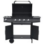 Barbacoa grill de gas 4+1 quemadores negro de vidaXL, Barbacoas - Ref: Foro24-3072535, Precio: 414,72 €, Descuento: %