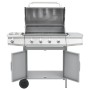 Barbacoa grill de gas 4+1 quemadores plateada de vidaXL, Barbacoas - Ref: Foro24-3072537, Precio: 382,99 €, Descuento: %