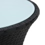 Black synthetic rattan drum-shaped garden table by vidaXL, Garden tables - Ref: Foro24-48150, Price: 83,60 €, Discount: %