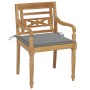 Batavia chairs 4 units solid teak wood with cushions by vidaXL, Garden chairs - Ref: Foro24-3073296, Price: 483,90 €, Discoun...