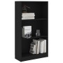 3-tier black plywood shelf 60x24x109cm by vidaXL, Bookcases and shelves - Ref: Foro24-800865, Price: 57,96 €, Discount: %