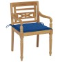 Batavia chairs 6 units solid teak wood with cushions by vidaXL, Garden chairs - Ref: Foro24-3073332, Price: 725,09 €, Discoun...