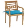 Batavia chairs 8 units solid teak wood with cushions by vidaXL, Garden chairs - Ref: Foro24-3073353, Price: 947,99 €, Discoun...