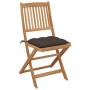 6 pcs folding garden chairs and solid acacia wood cushions by vidaXL, Garden chairs - Ref: Foro24-3075017, Price: 312,99 €, D...