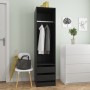 Black plywood cabinet with drawers 50x50x200 cm by vidaXL, Wardrobes - Ref: Foro24-800613, Price: 129,93 €, Discount: %