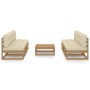 Garden furniture 7 pieces with cushions made of solid pine wood by vidaXL, Garden sets - Ref: Foro24-3076367, Price: 687,73 €...