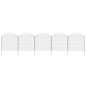 Grünes gewölbtes Gartenzaun-Set 77,5 x 78,5 cm von vidaXL, Zaunpaneele - Ref: Foro24-146103, Preis: 82,12 €, Rabatt: %