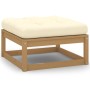 Set de muebles de jardín 12 pzs cojines madera pino marrón miel de vidaXL, Conjuntos de jardín - Ref: Foro24-3077092, Precio:...