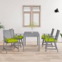 Garden dining chairs with cushions 4 pcs solid acacia wood by vidaXL, Garden chairs - Ref: Foro24-3078430, Price: 350,85 €, D...