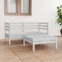 Garden furniture set 3 pieces solid white pine wood by vidaXL, Garden sets - Ref: Foro24-3082393, Price: 151,87 €, Discount: %